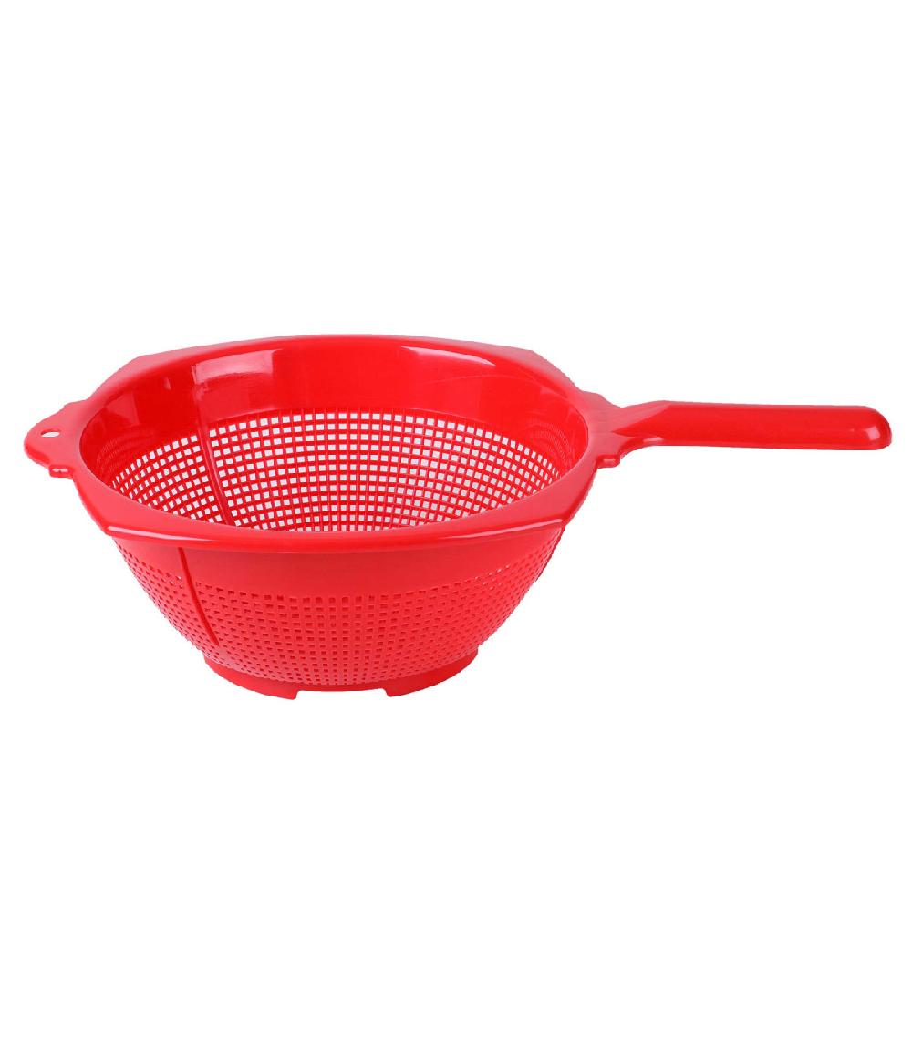 wadiga Passoire Plastique Rouge avec Manche