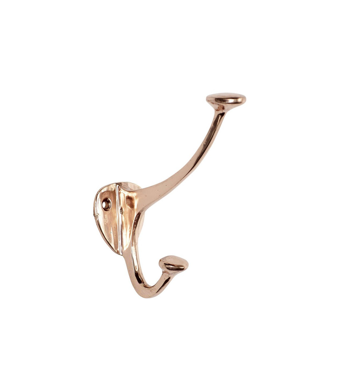 wadiga Patère en Cuivre 2 Accroches - Hauteur 16cm