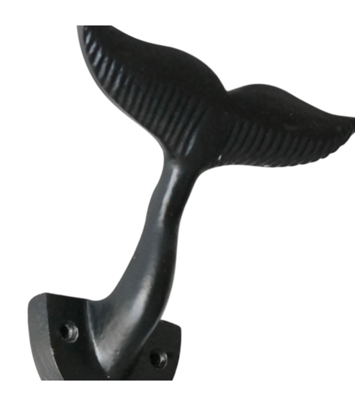 Wadiga Patère En Métal Noir Baleine