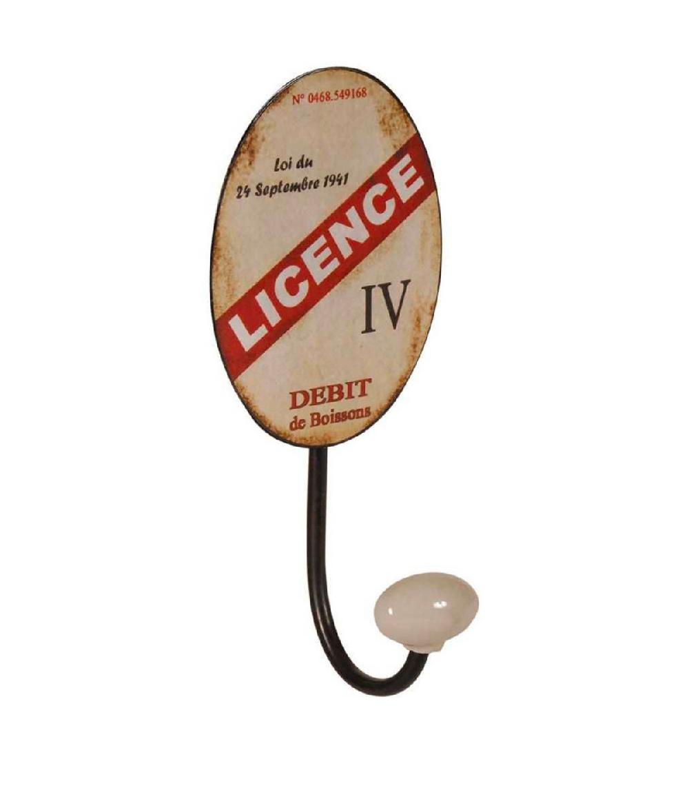 wadiga Patère métal vintage 12x10x22cm