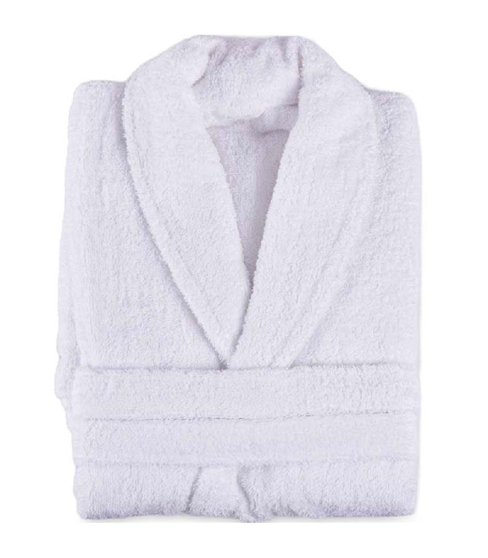 wadiga Peignoir adulte 100% coton blanc