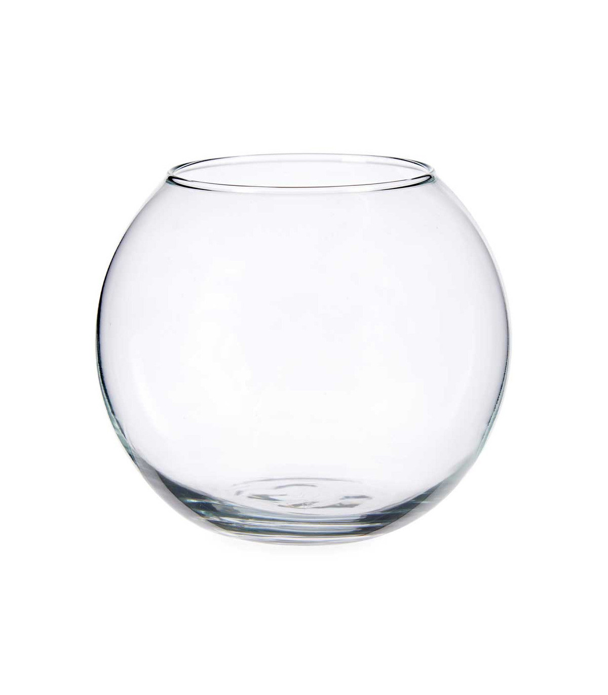 wadiga Petit Vase Boule en Verre - Diamètre 12cm