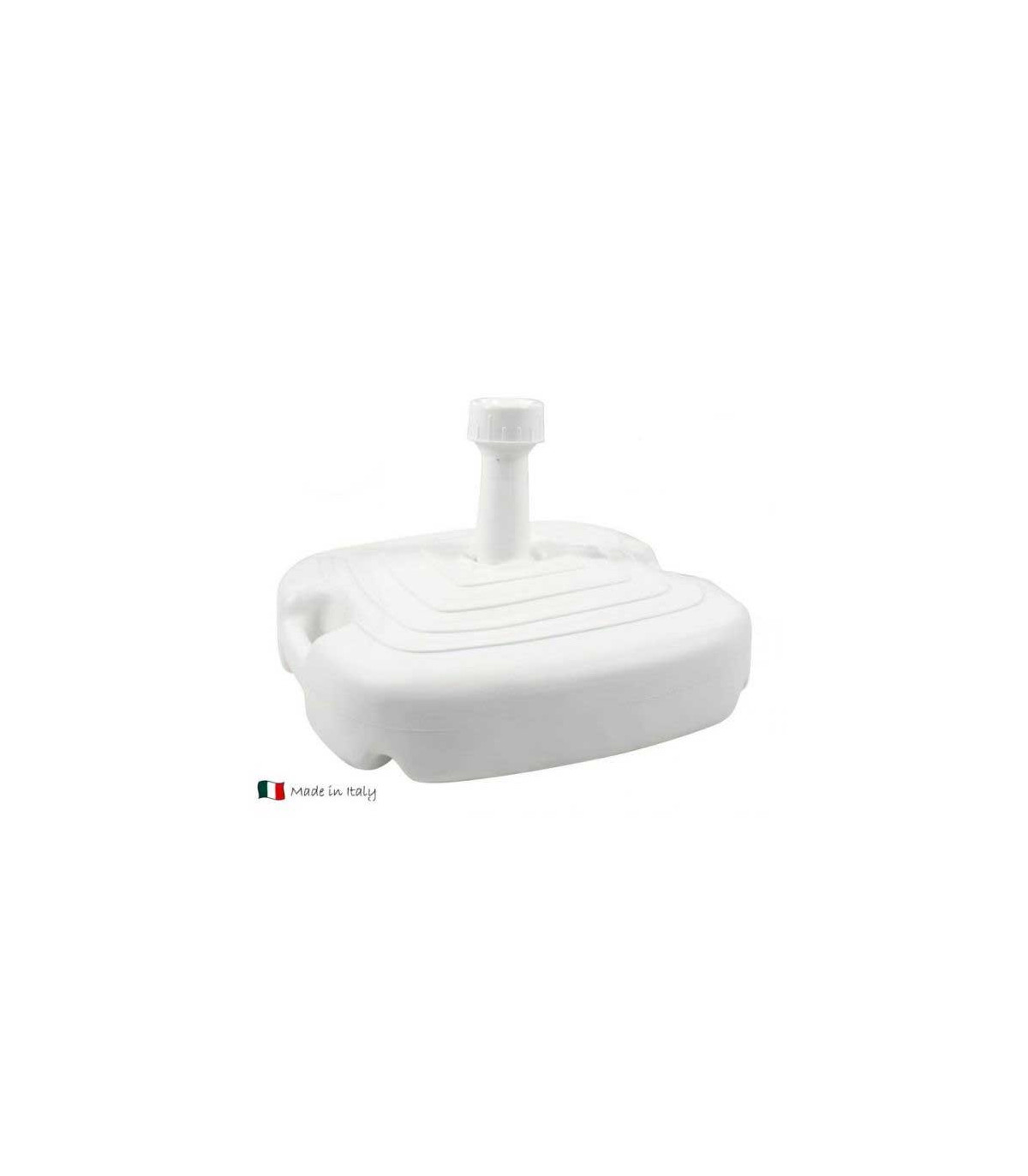 Wadiga Pied De Parasol Plastique Blanc - 20L