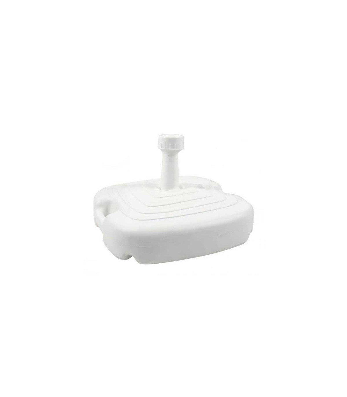 wadiga Pied de Parasol Plastique Blanc - 20L