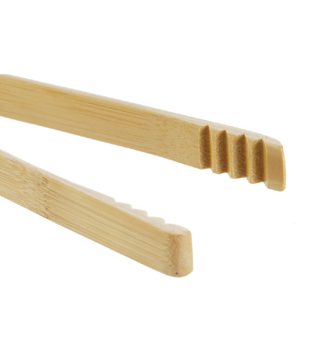 Wadiga Pince à Pain Ou Toast En Bambou 25x6x1.5cm