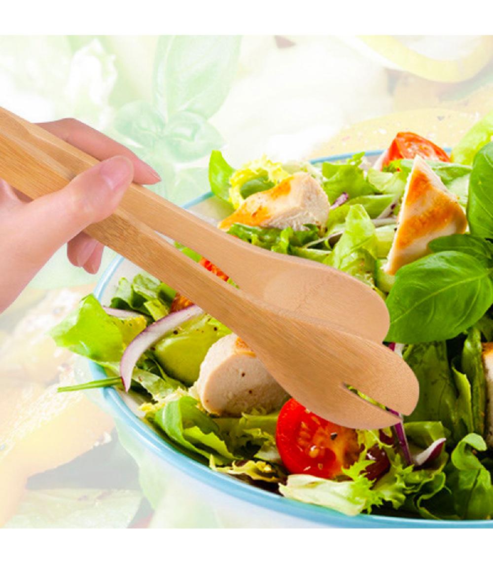 Wadiga Pince à Salade En Bambou