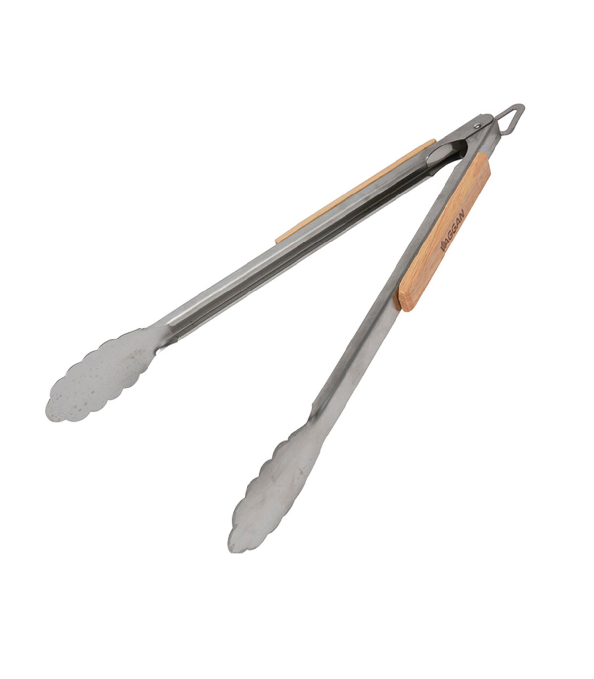 wadiga Pince pour barbecue inox et bambou 45cm