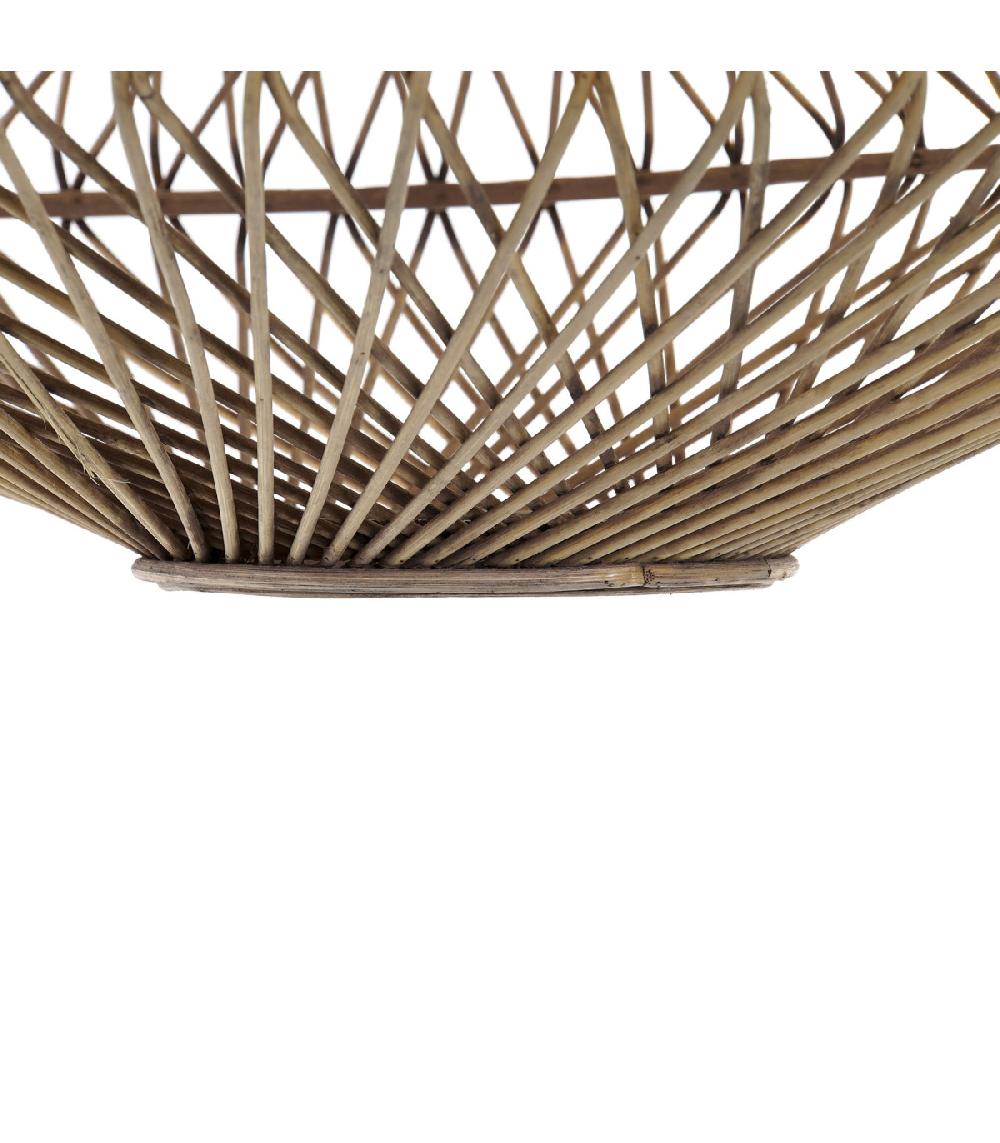 Wadiga Plafonnier En Bambou 51x51x25cm