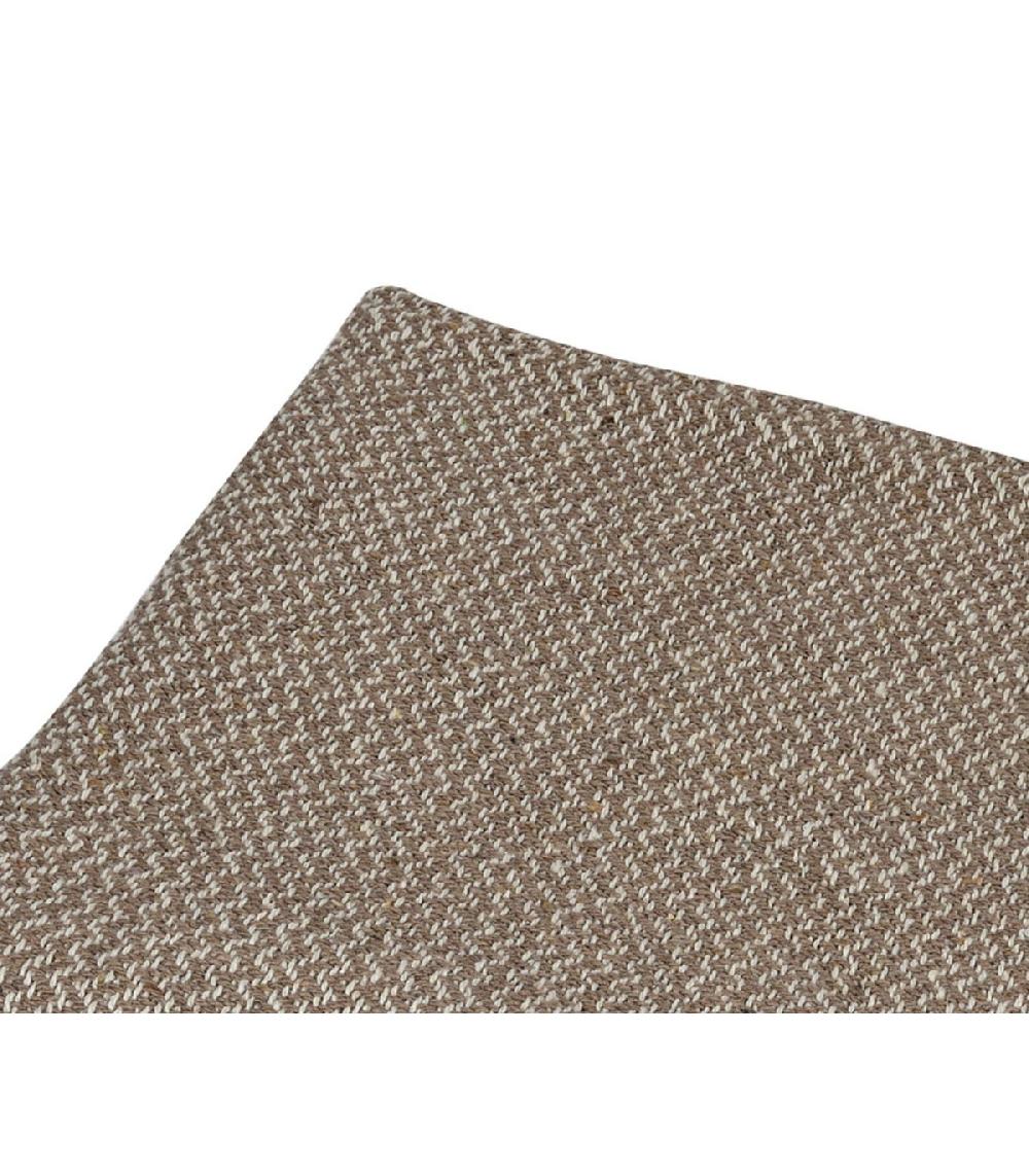 Wadiga Plaid 100% Coton Marron à Franges