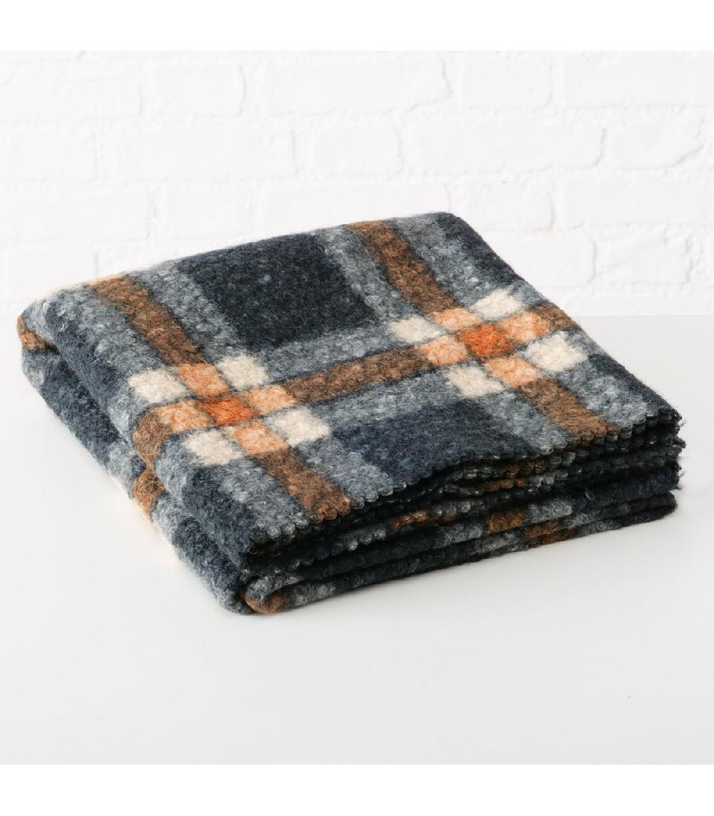 Wadiga Plaid à Carreaux 152x130cm