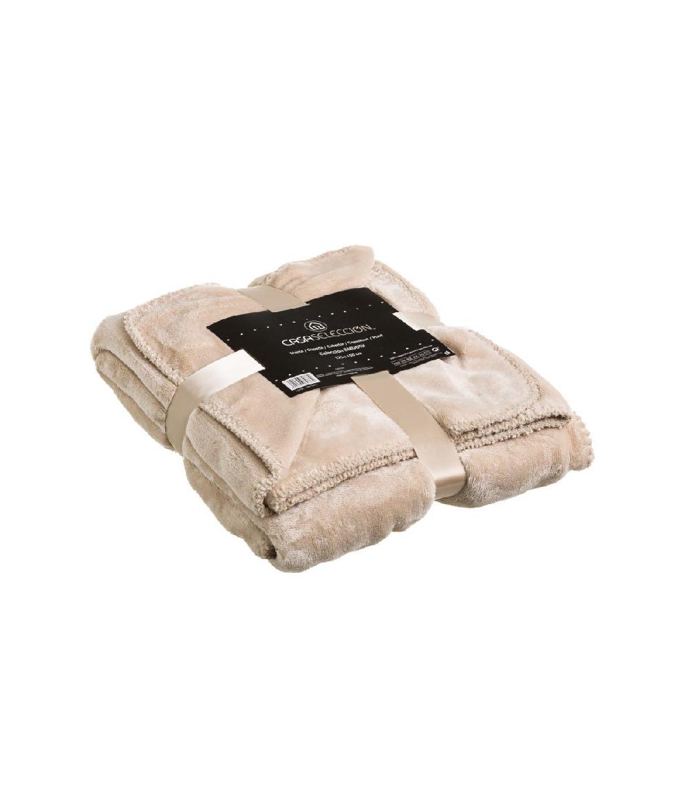 Wadiga Plaid Doux Flanelle Beige - 125x150cm