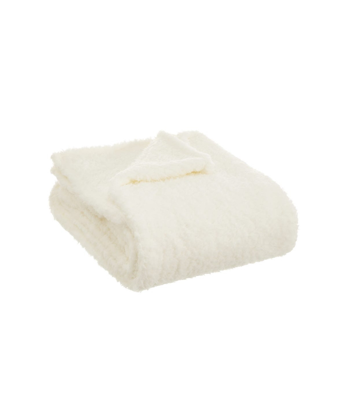 wadiga Plaid Fausse Fourrure Blanc - 130x170cm