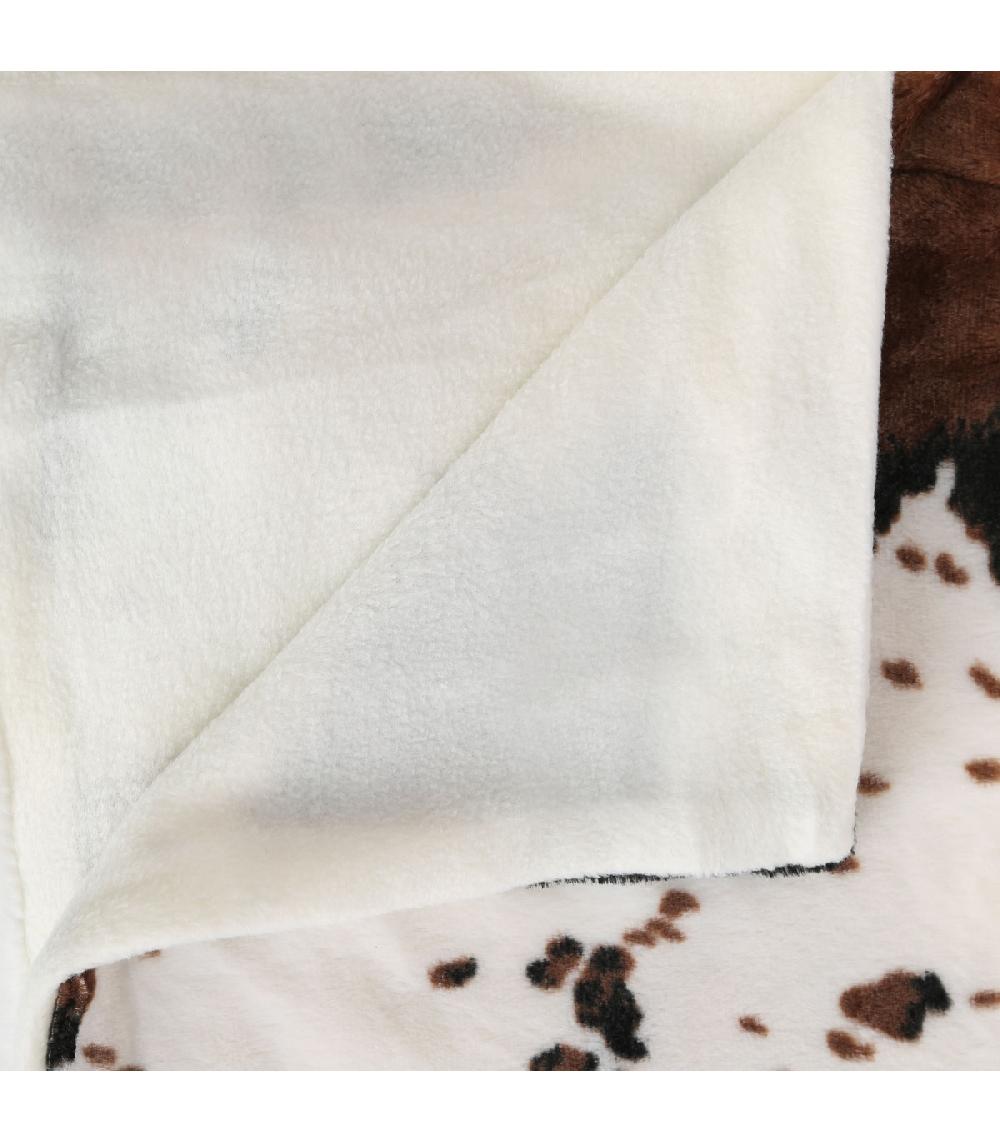 Wadiga Plaid Fausse Fourrure Vache 130x160cm