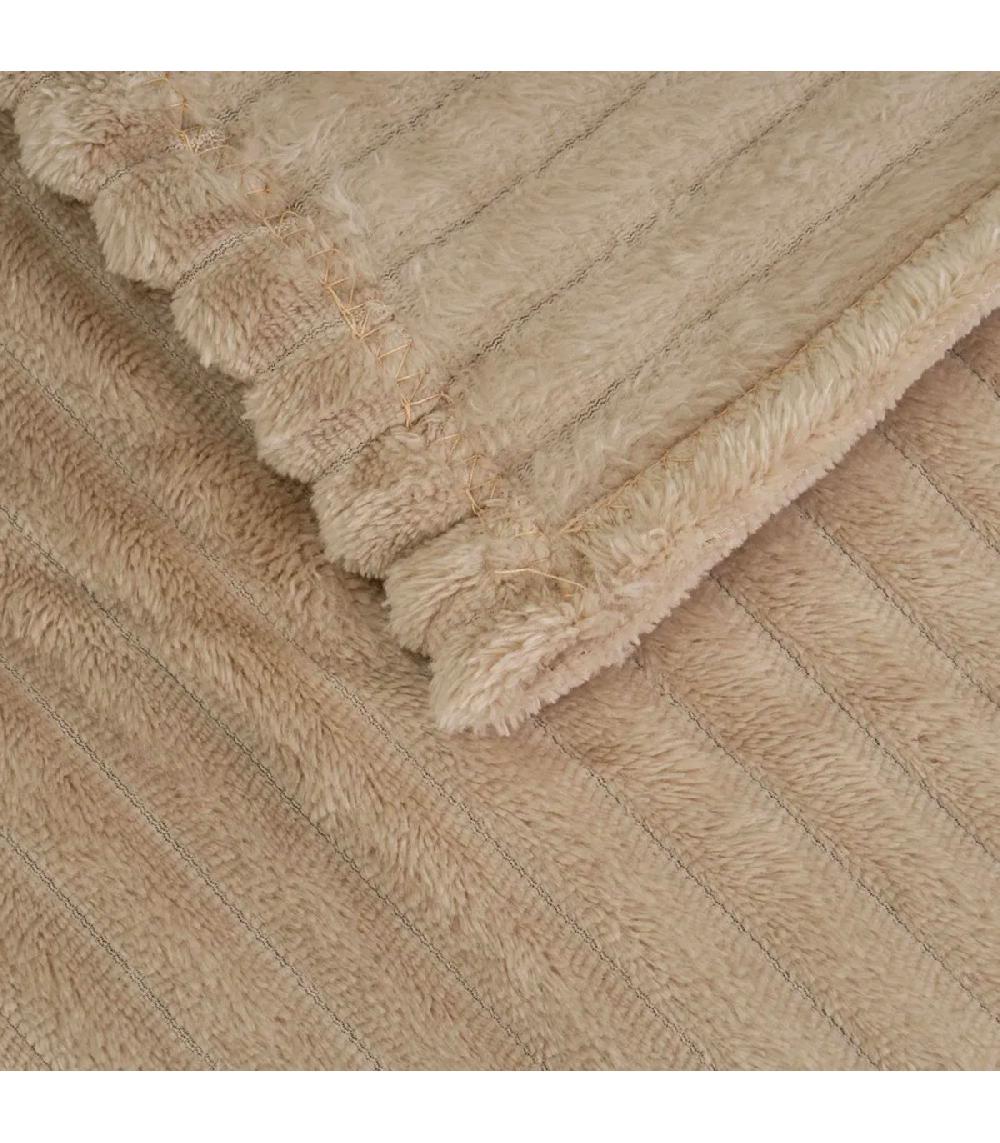 Wadiga Plaid Flanelle Beige 130x160cm