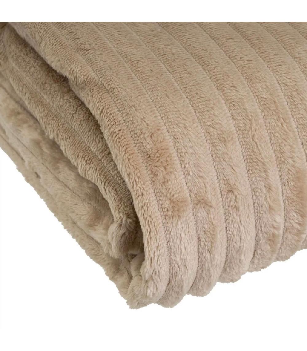Wadiga Plaid Flanelle Beige 130x160cm