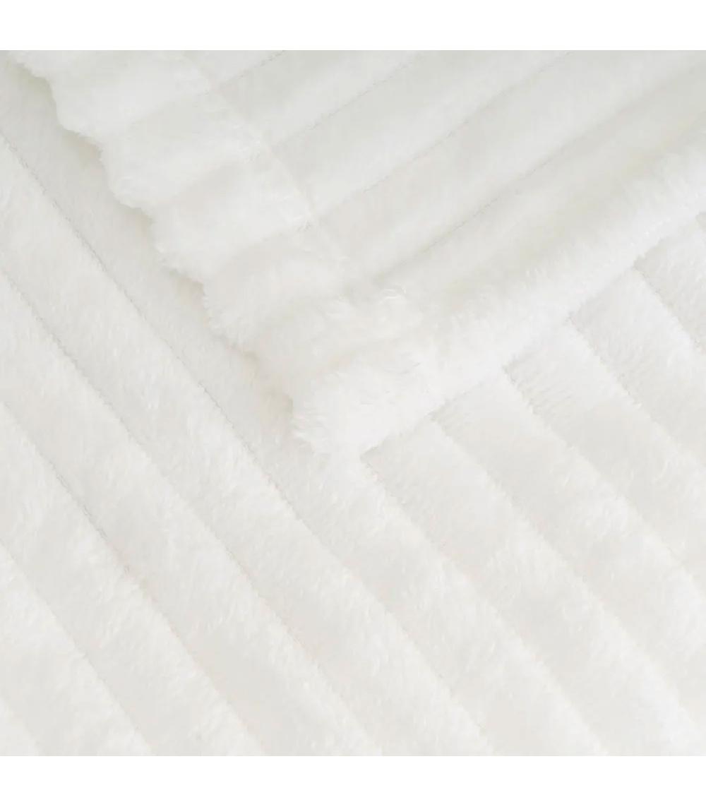 Wadiga Plaid Flanelle Blanc 130x160cm