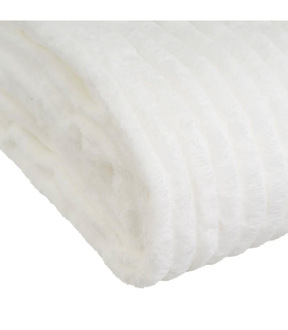 Wadiga Plaid Flanelle Blanc 130x160cm