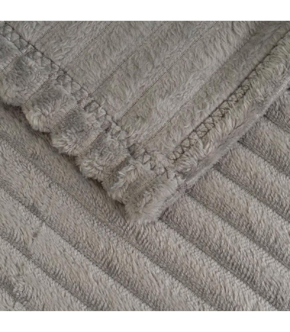 Wadiga Plaid Flanelle Gris 130x160cm