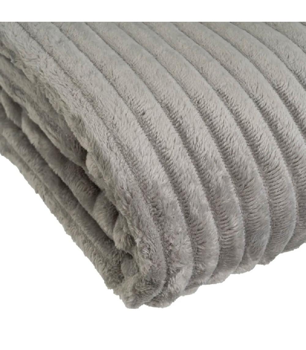 Wadiga Plaid Flanelle Gris 130x160cm