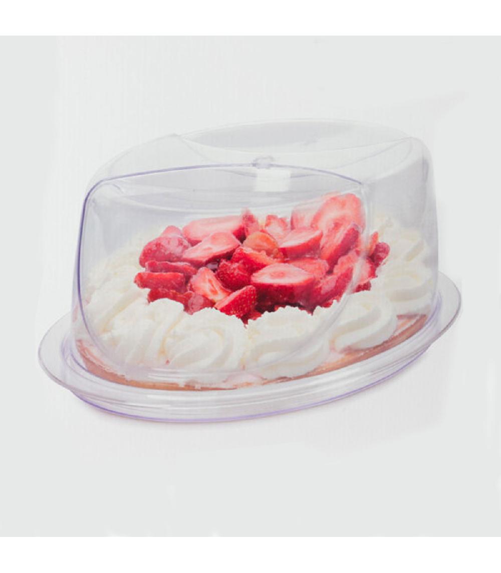 Wadiga Plat à Gâteau Ou Tarte Avec Couvercle 34cm