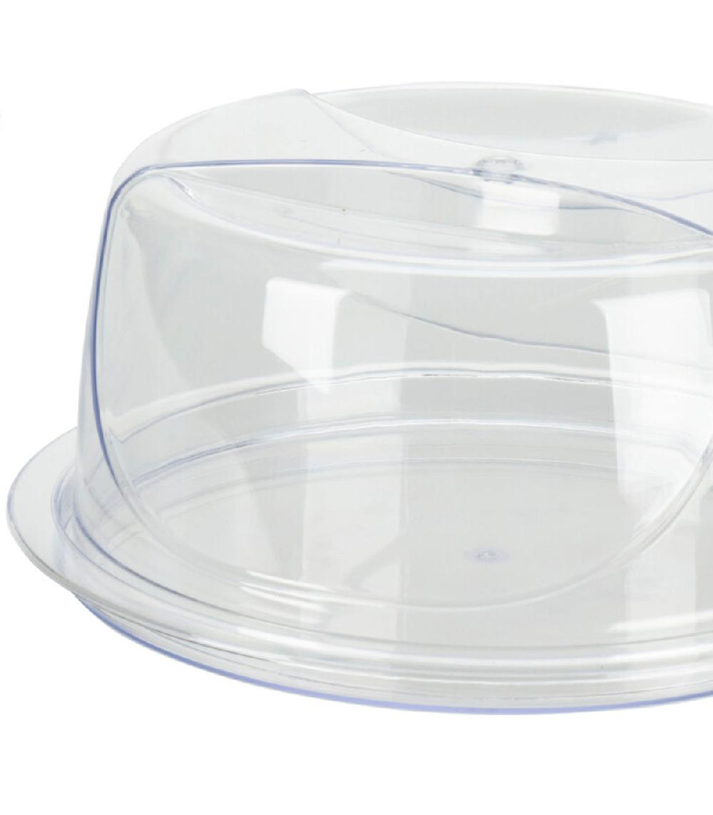 Wadiga Plat à Gâteau Ou Tarte Avec Couvercle 34cm