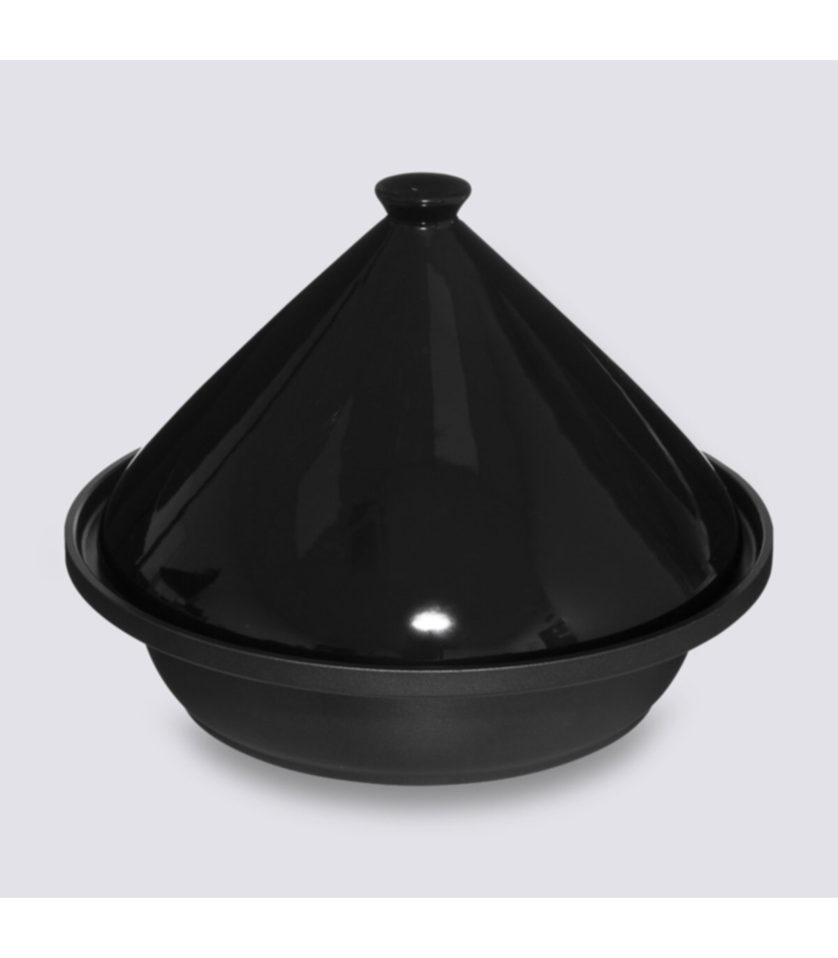 Wadiga Plat à Tajine En Céramique Noire