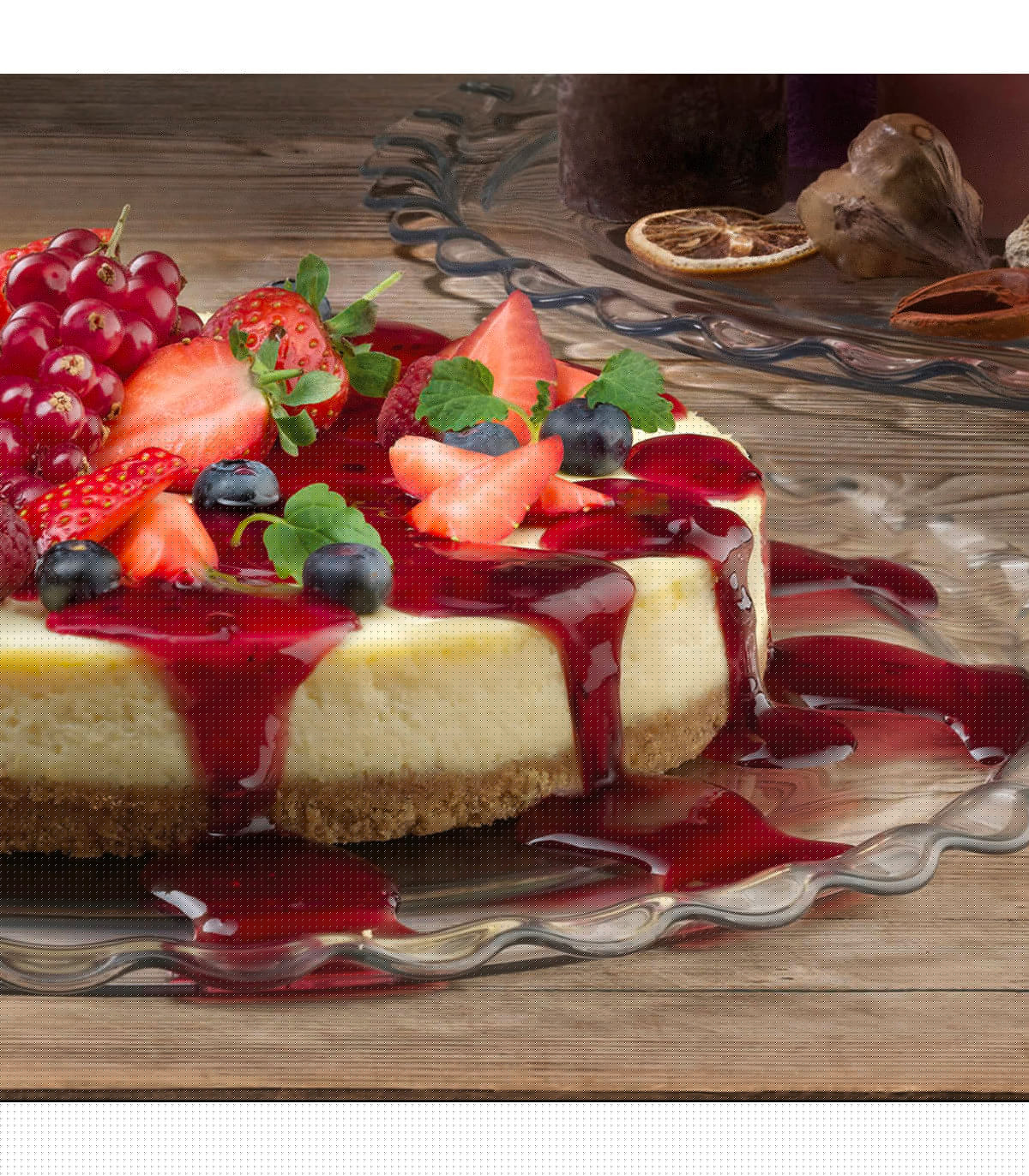 Wadiga Plat à Tarte Ou Gâteau En Verre 37cm