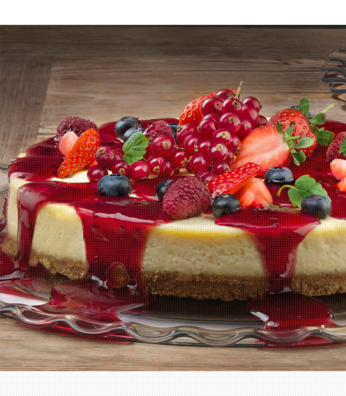 Wadiga Plat à Tarte Ou Gâteau En Verre 37cm