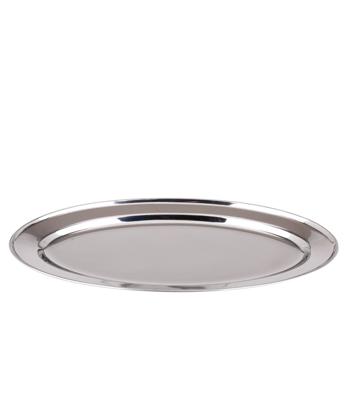 wadiga Plat de Service Ovale en Inox - Longueur 30cm