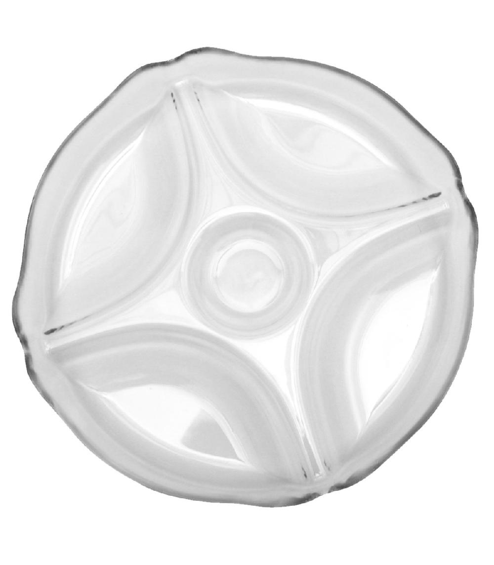 Wadiga Plateau Apéritif En Verre 25x25x4cm