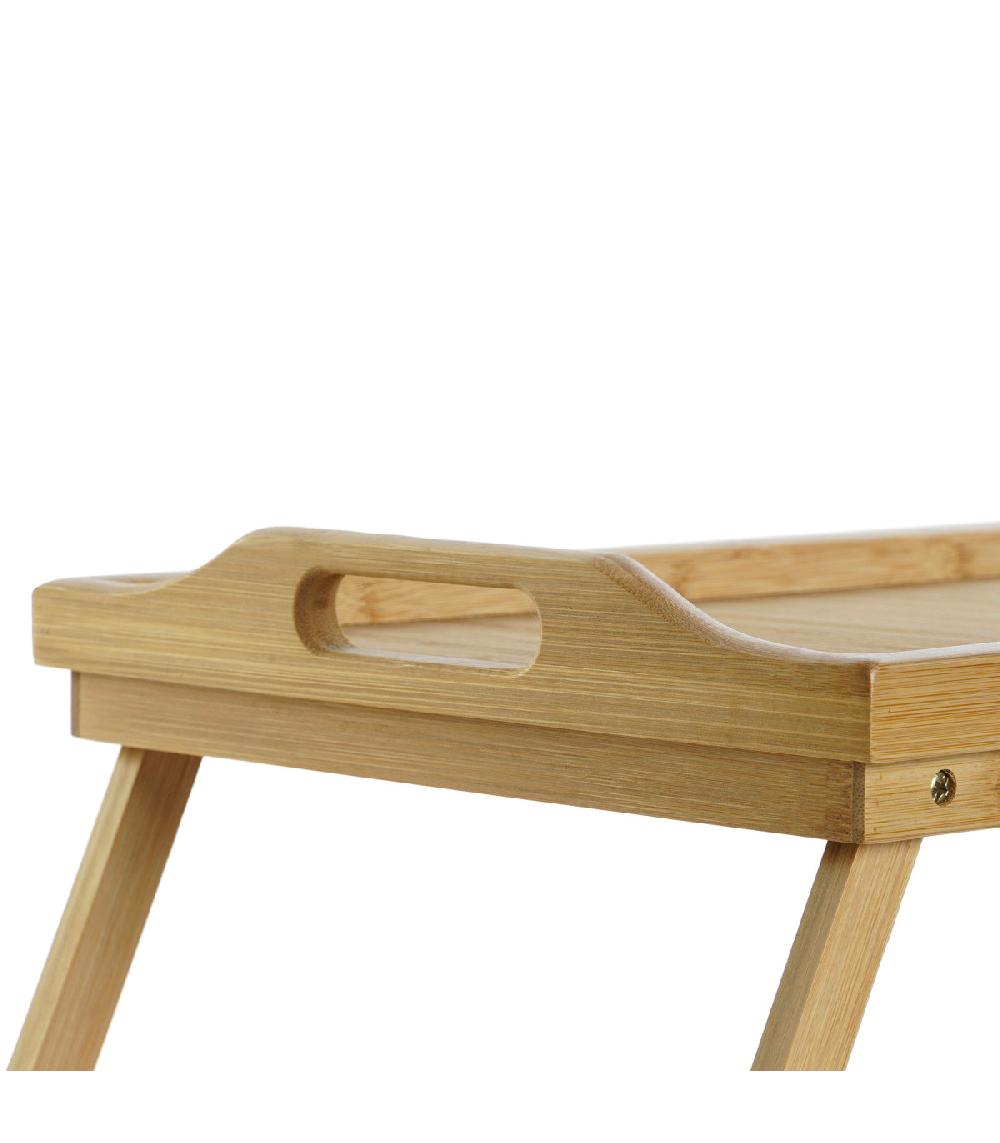 Wadiga Plateau De Lit En Bambou 64x30x24cm