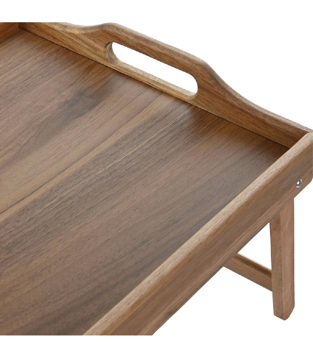 Wadiga Plateau De Lit En Bois D'acacia 58x30x24cm