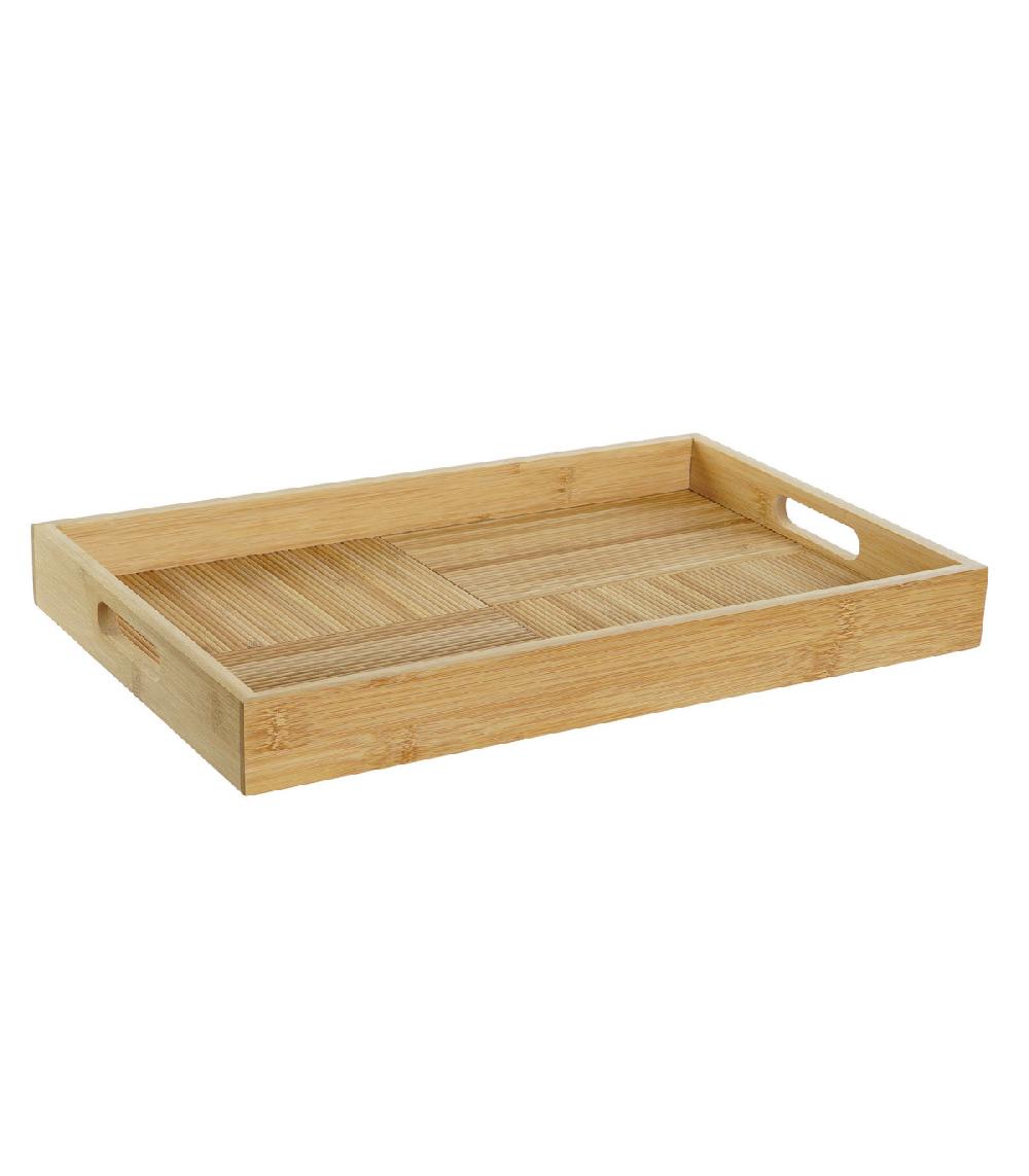 wadiga Plateau en bambou rectangulaire 43x27x4.5cm