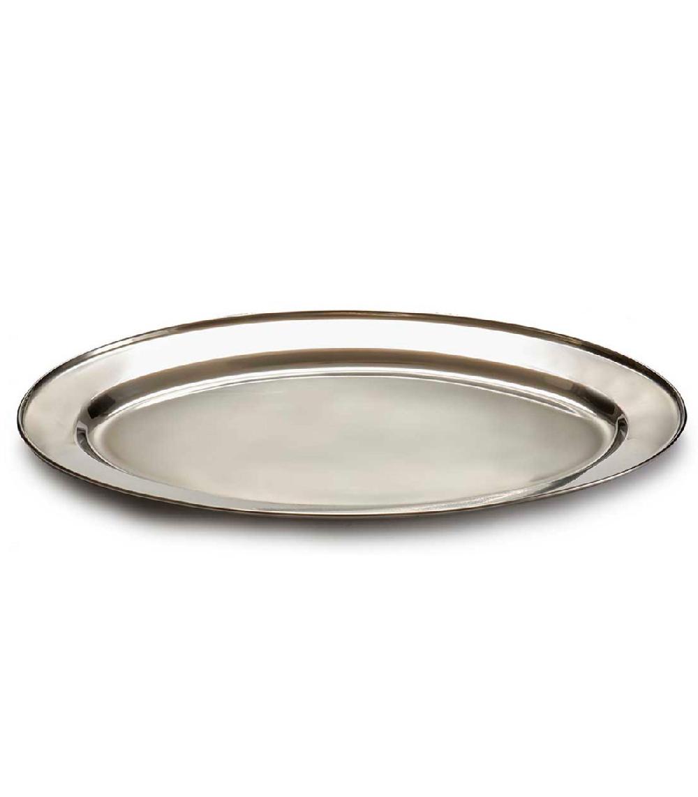 wadiga Plateau ovale en inox 20x30x2cm