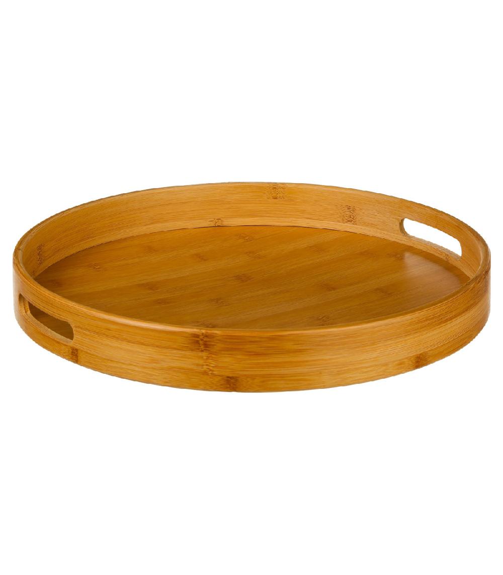 wadiga Plateau rond en bambou - 40cm