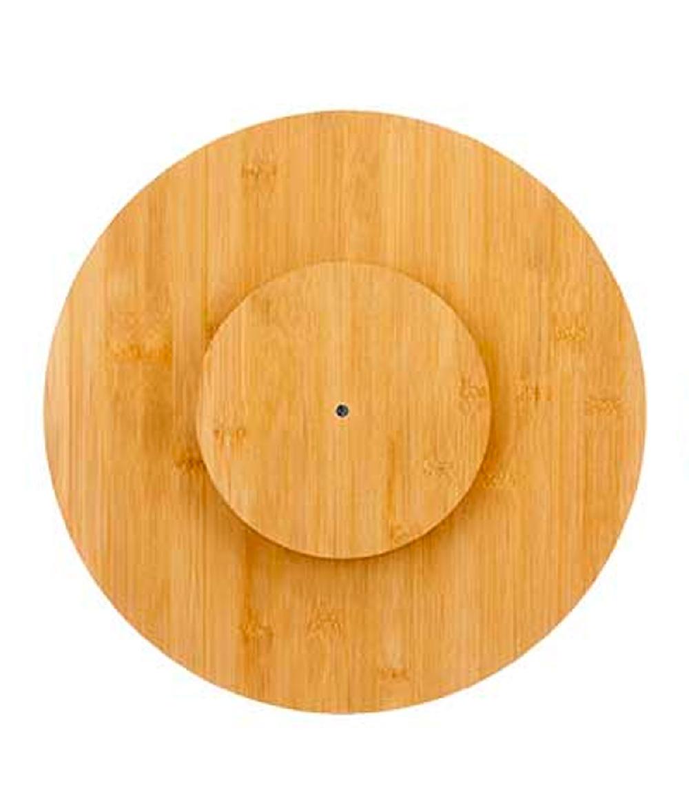Wadiga Plateau Rond En Bambou Rotatif 40cm