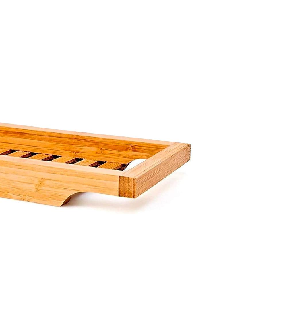 Wadiga Pont De Baignoire En Bambou 70x14.5x4.5cm