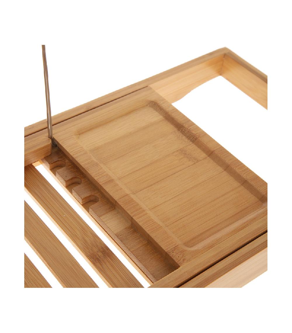 Wadiga Pont De Baignoire Extensible En Bambou