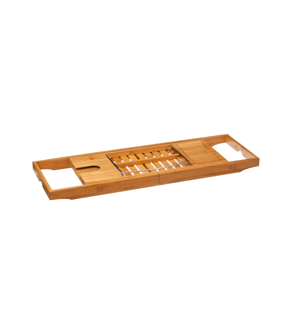 wadiga Pont de baignoire extensible en bambou