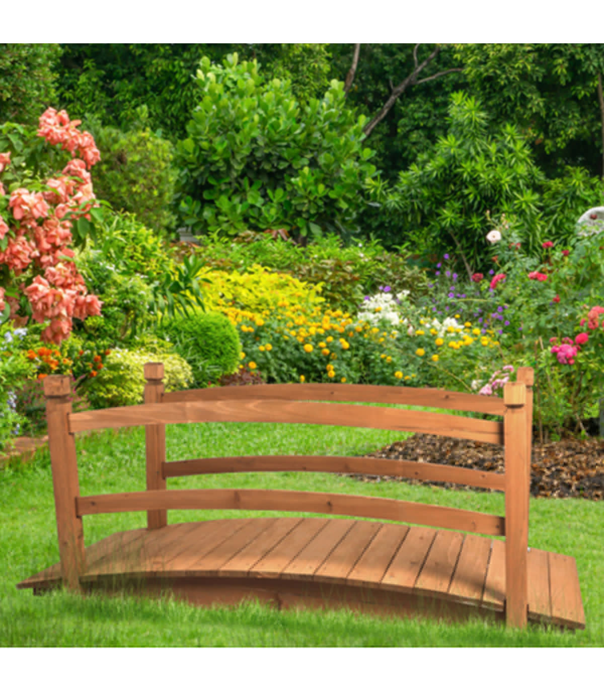 Wadiga Pont De Jardin En Bois 145x60x60cm