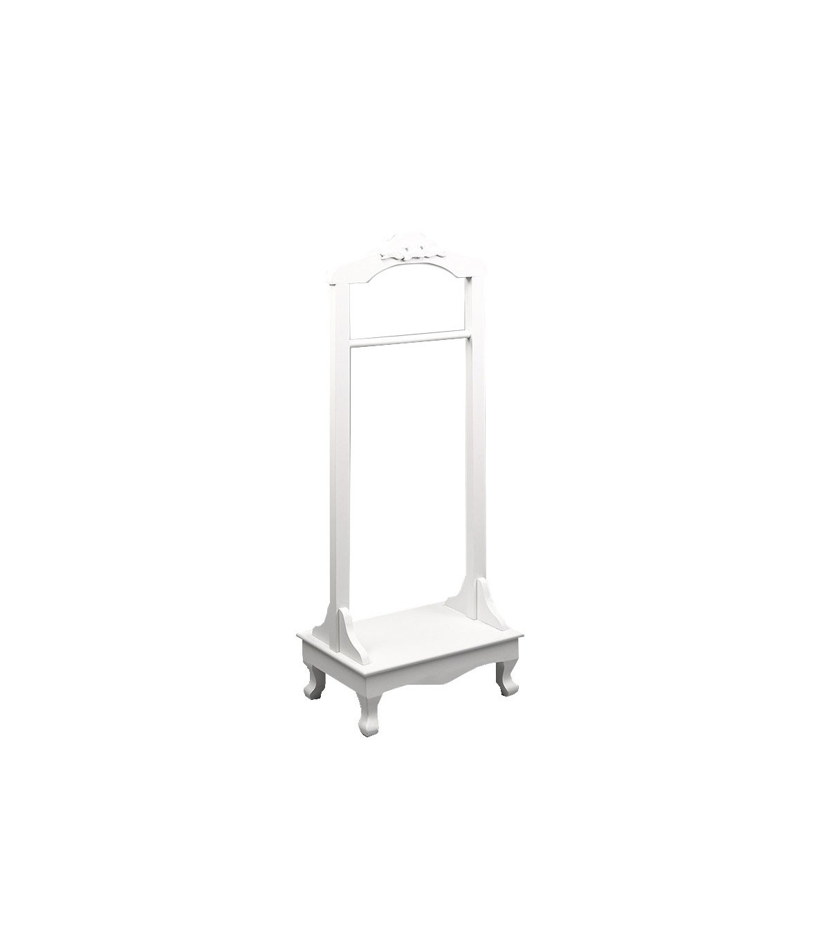 wadiga Portant Vêtements Chambre Enfant Bois Blanc