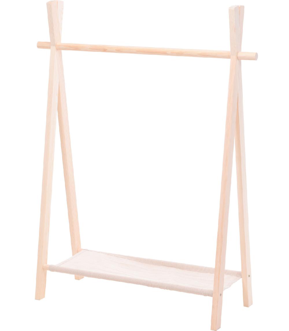 wadiga Portant Vêtements en Bois Chambre Enfant