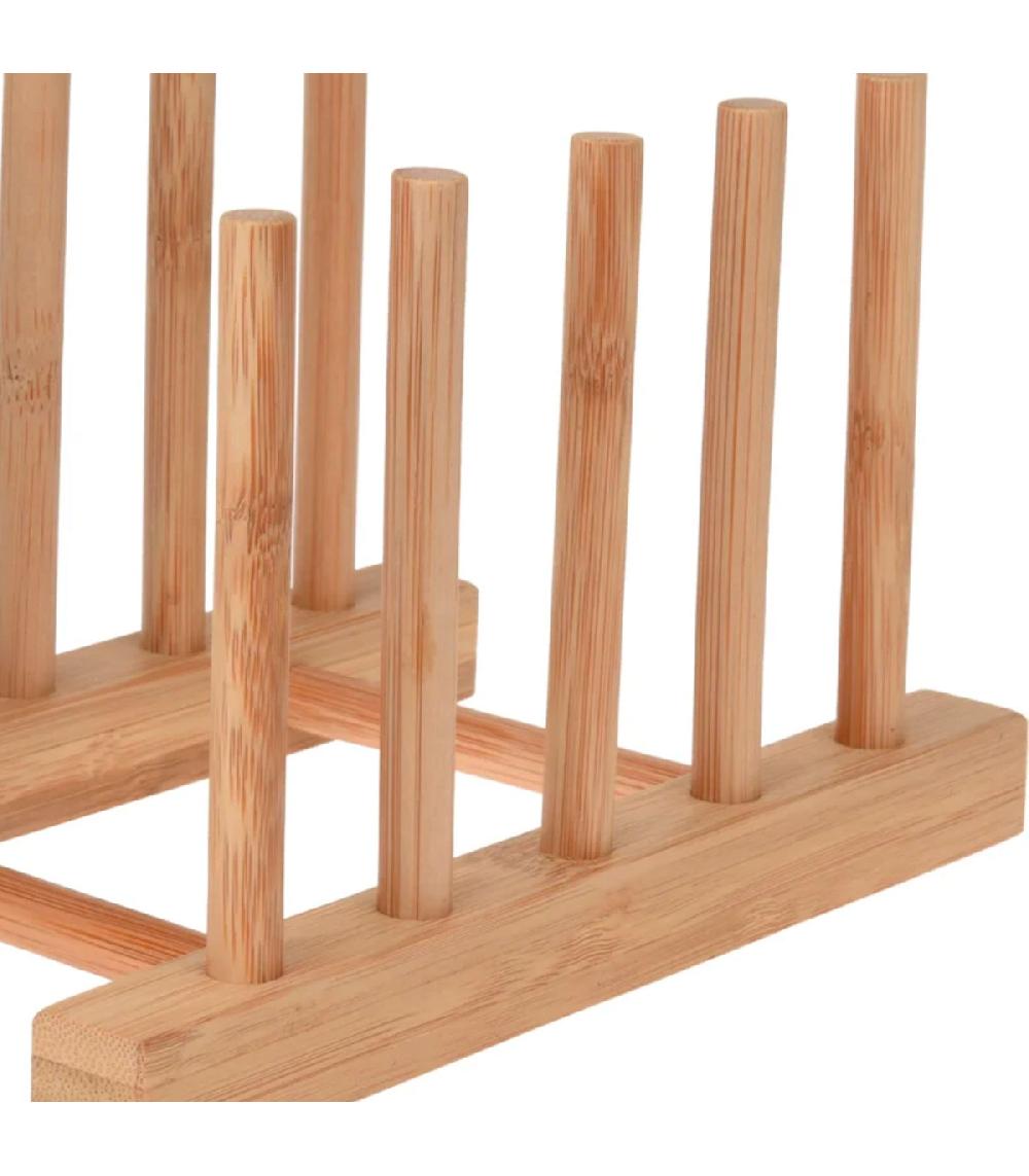 Wadiga Porte Assiettes En Bambou 4 Assiettes