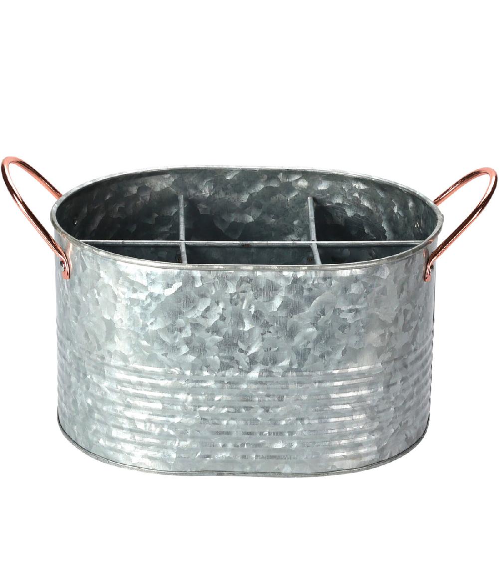 wadiga Porte bouteilles métal zinc 6 bouteilles