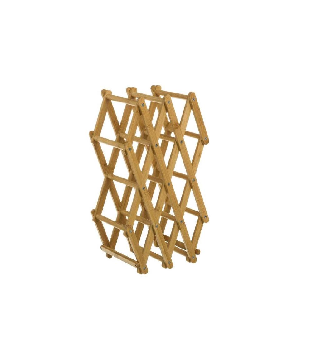 Wadiga Porte Bouteilles Pliable En Bambou
