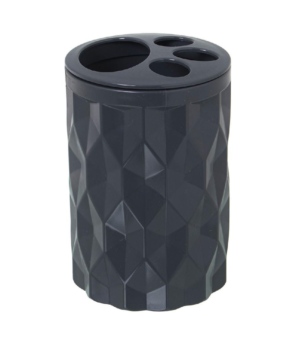 wadiga Porte brosse à dents acrylique gris