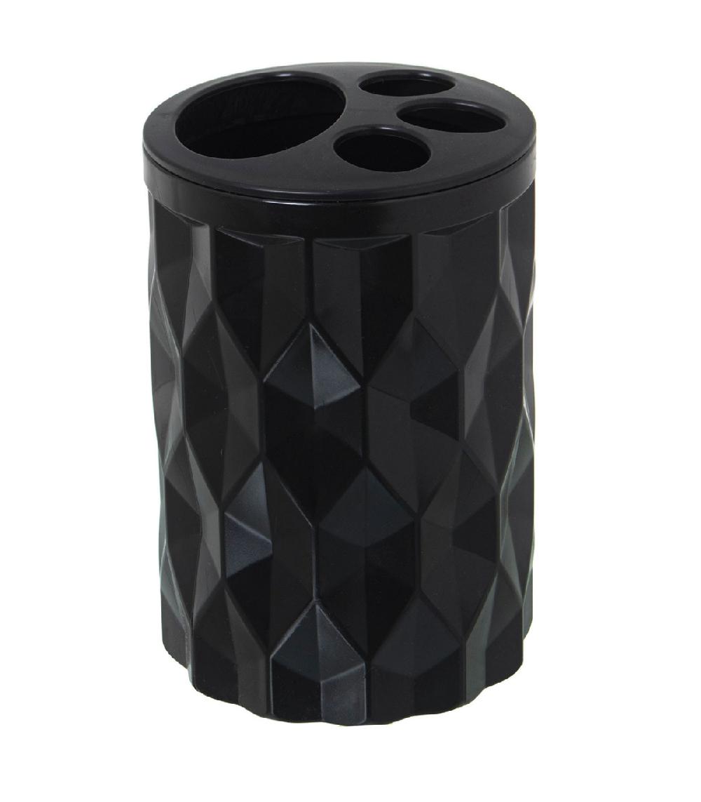 wadiga Porte brosse à dents acrylique noir