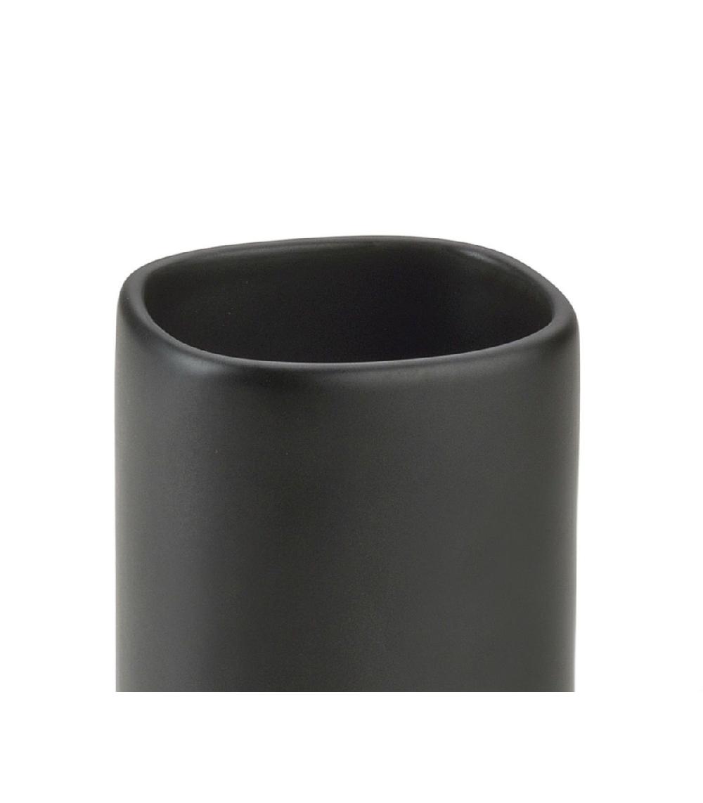 Wadiga Porte Brosse à Dents En Céramique Noire