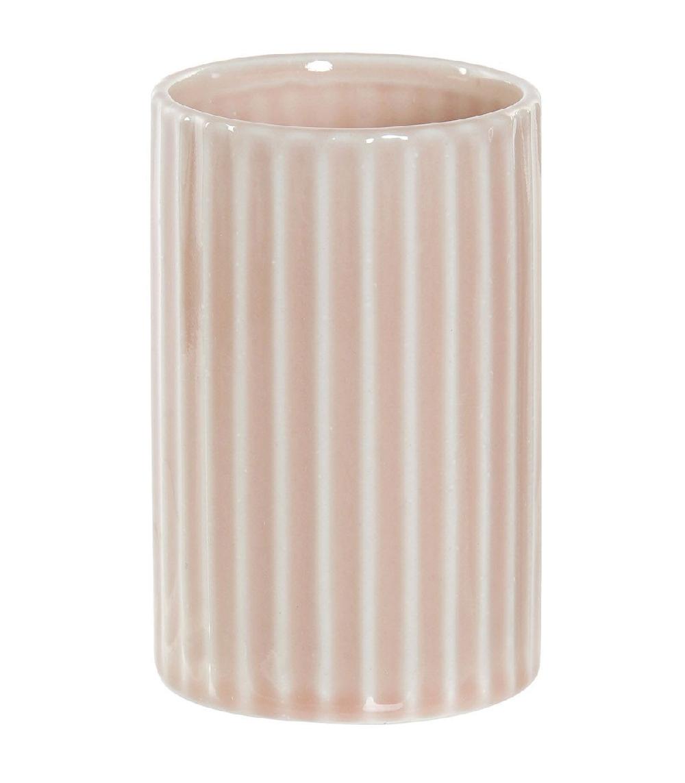 wadiga Porte Brosse à Dents en Céramique Rose