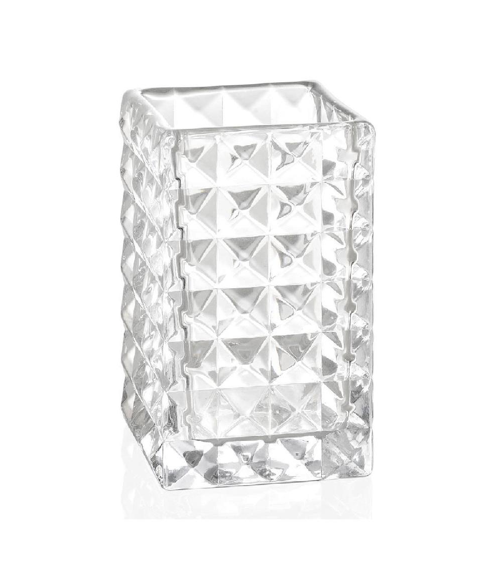 wadiga Porte Brosse à Dents en Verre Diamond